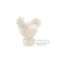 Product shot LEGO Animals Mini Figure - Chicken - Plain White