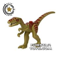 Product shot LEGO Animals Mini Figure - Dinosaur Coelophysis - Dark Red Markings