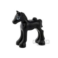 Product shot LEGO Animals Mini Figure - Foal - Black
