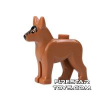 Product shot LEGO Animals Mini Figure - German Shepherd Dog - Medium Dark Flesh