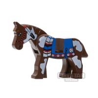 Product shot LEGO Animals Mini Figure - Horse with Blue Blanket