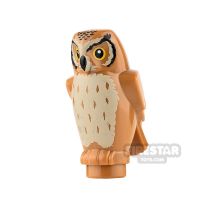 Product shot LEGO Animals Mini Figure - Owl - Medium Dark Flesh