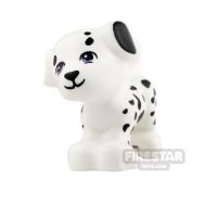 Product shot LEGO Animals Mini Figure - Puppy - White with Spots