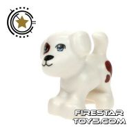 Product shot LEGO Animals Mini Figure - Puppy - White