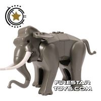Product shot LEGO Animals Mini Figure - Very Rare Elephant - Dark Gray