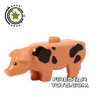 Product shot LEGO Animals Minifigure Pig Black Spots