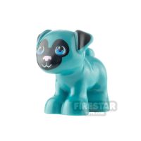 Product shot LEGO Animals Minifigure Pug with Dark Azure Eyes