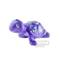 Product shot LEGO Animals Minifigure Turtle Metallic Blue Spots