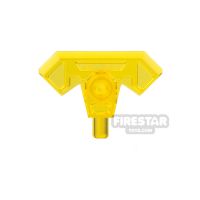 Product shot LEGO - Axe Head with Bar - Trans Yellow