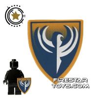 Product shot LEGO - Blue And Gold Hawk Shield