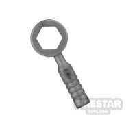 Product shot LEGO - Box Wrench - 3-Rib Handle - Flat Silver