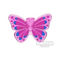 Product shot LEGO - Butterfly Wings - Trans Dark Pink