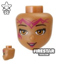 Product shot LEGO Elves Mini Figure Heads - Light Brown Eyes and Tribal Markings