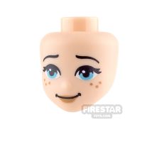 Product shot LEGO Elves Minifigure Head Medium Azure Eyes and Freckles