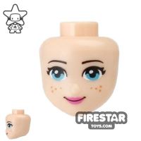 Product shot LEGO Friends Mini Figure Heads - Blue Eyes and Freckles