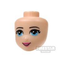 Product shot LEGO Friends Mini Figure Heads - Blue Eyes and Pink Lips