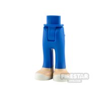 Product shot LEGO Friends Mini Figure Legs - Blue with Light Flesh Feet
