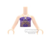 Product shot LEGO Mini Doll Torso Strapless Top with Star and Necklace