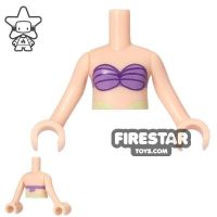 Product shot LEGO Friends Mini Figure Torso - Purple Shell Bikini