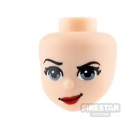 Product shot LEGO Friends Minifigure Heads Red Lips