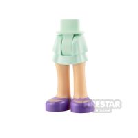 Product shot LEGO Friends Minifigure Legs Layered Skirt with Shoes