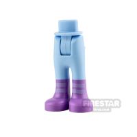 Product shot LEGO Friends Minifigure Legs Medium Lavender Boots