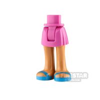 Product shot LEGO Friends Minifigure Legs Skirt with Sandals