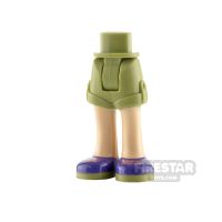 Product shot LEGO Friends Minifigure Legs Skirt with Shoes