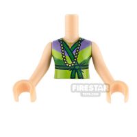 Product shot LEGO Friends Minifigure Torso Green Shirt with Necklace