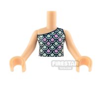 Product shot LEGO Friends Minifigure Torso Top with Fish Scales