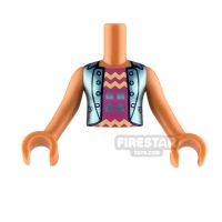 Product shot LEGO Friends Minifigure Torso Top with Zigzags