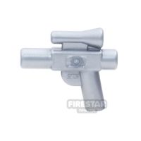 Product shot LEGO Gun - Small Blaster - Flat Silver