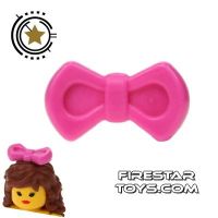 Product shot LEGO Hair Accessory - Bow - Dark Pink