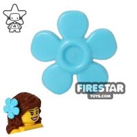 Product shot LEGO Hair Accessory - Flower Hair Decoration - Medium Azure