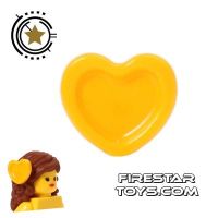 Product shot LEGO Hair Accessory - Heart Hair Decoration - Orange