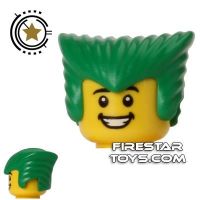 Product shot LEGO Hair - Batman - The Joker - Green