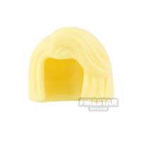 Product shot LEGO Hair - Bob Cut with Side Part and High Bangs - Bright Light Yellow