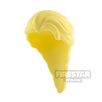 Product shot LEGO Hair - Long French Braid - Bright Light Yellow