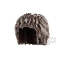 Product shot LEGO Hair - Mid Length Tousled - Dark Brown