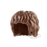 Product shot LEGO Hair - Mid Length Tousled - Reddish Brown