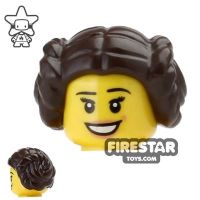 Product shot LEGO Hair Princess Leia 2 Buns with Centre Part
