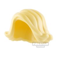 Product shot LEGO Hair - Short Flicked Out - Bright Light Yellow