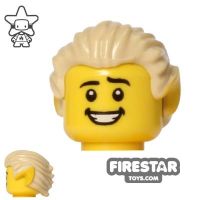 Product shot LEGO Hair - Short With Pointy Elf Ears - Tan
