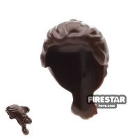 Product shot LEGO Hair - Star Wars Rey - Ponytails - Dark Brown