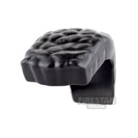 Product shot LEGO Hair - Wide Mohawk with Coiled Texture - Black