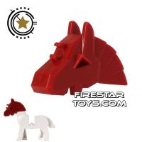 Product shot LEGO - Horse Battle Helmet - Dark Red