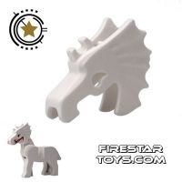 Product shot LEGO - Horse Battle Helmet - White