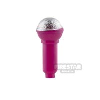 Product shot LEGO Microphone Magenta and Silver