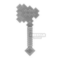 Product shot LEGO - Minecraft Axe - Flat Silver