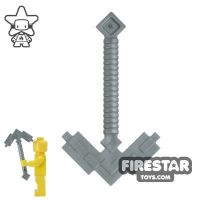 Product shot LEGO - Minecraft Pickaxe - Flat Silver